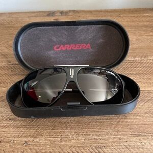 Carrera Black Frame Polarized Sunglasses
